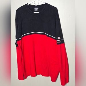 Men's Vintage Y2K Ralph Lauren Cable Knit Preppy Heritage Sweater, Size XXL